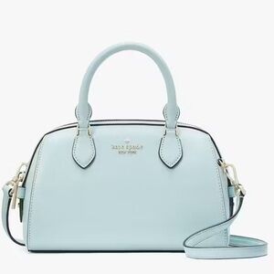 Kate Spade•Madison Saffiano Leather Small Duffle Crossbody Blue Glow